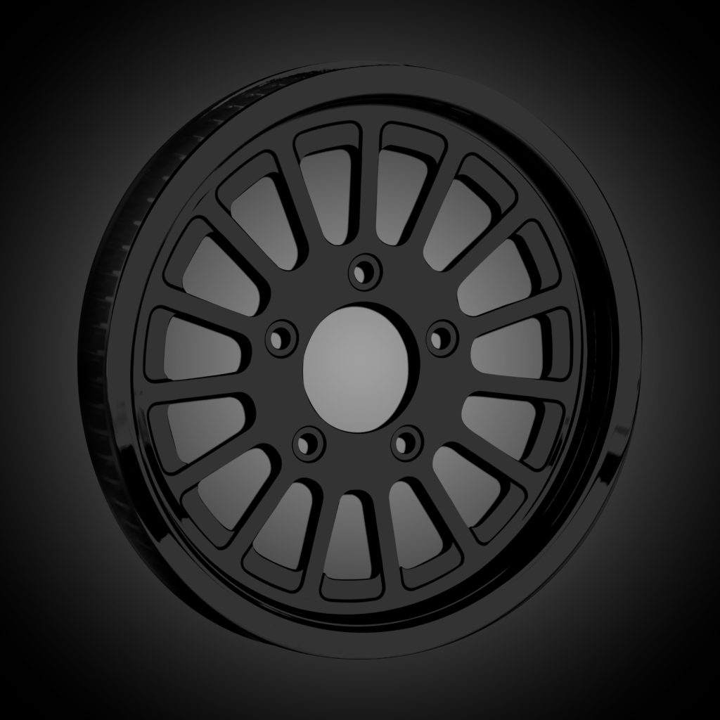 Po Boy Rims REP-02 (Talon) Black Pulley - Replicator Wheels